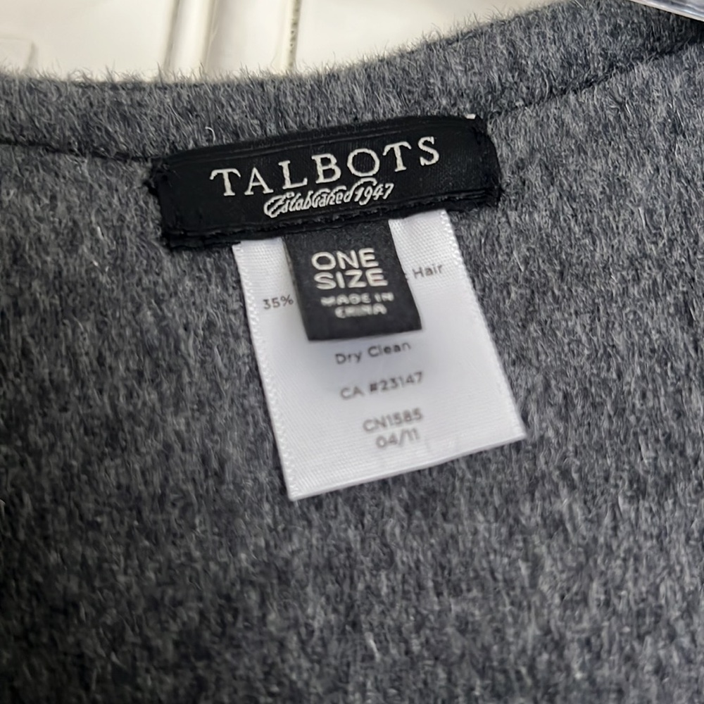 Talbots grey cape - Picture 2 of 3